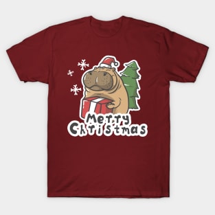 Hippo Give Gift Christmas T-Shirt